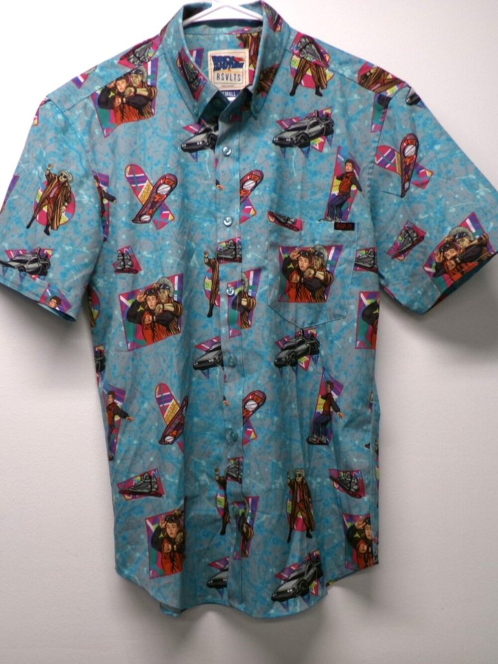 RSVLTS Back to the Future We Don’t Need Roads Shirt Men's sz S Marty Doc
